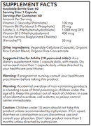 ez iron (nutritional frontiers) supplement facts