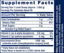 easy fiber (orange) (life extension) supplement facts