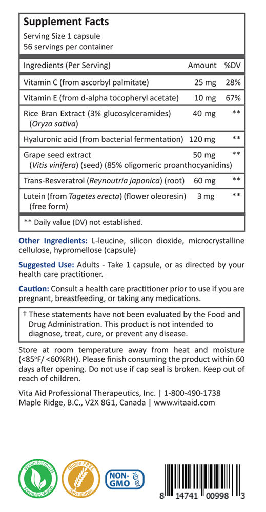 eauderma vita aid supplement facts