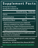echinacea goldenseal gaia herbs supplement facts