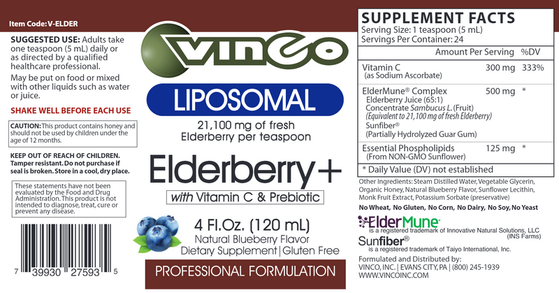 Elderberry+ Vinco products