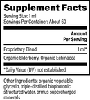 elderberry and echinacea global healing supplement facts