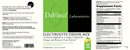 electrolyte drink mix (davinci labs) label