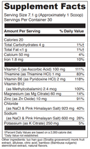 electrolyte drink mix (davinci labs) supplement facts