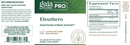 eleuthero root gaia herbs pro label