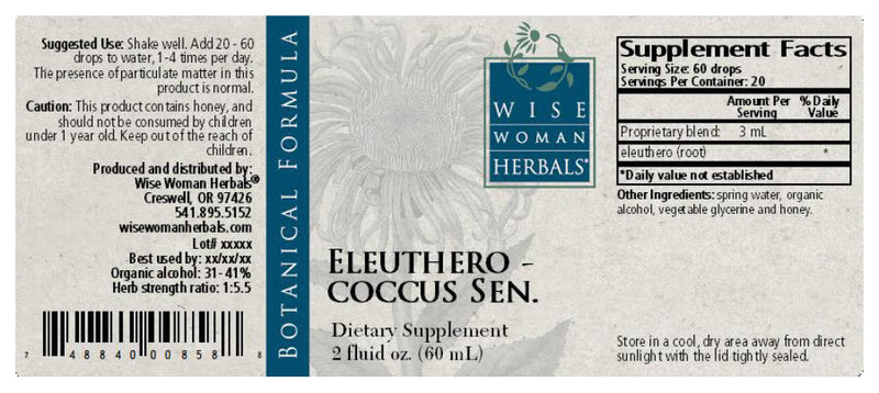 Eleutherococcus eleuthero Wise Woman Herbals products