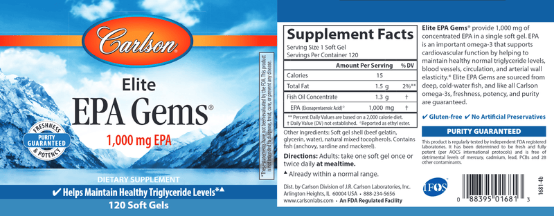 elite epa gems carlson labs label