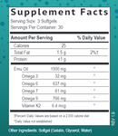 emu oil smidge supplement facts