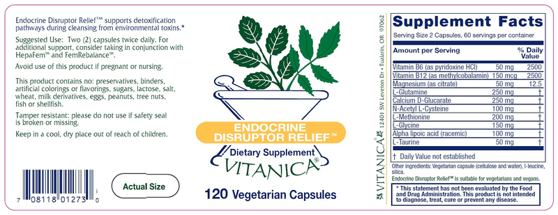 Endocrine Disruptor Relief Vitanica products