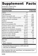 endura electrolyte powder lemonade (metagenics) supplement facts