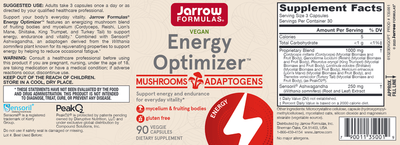 Energy Optimizer label Jarrow Formulas