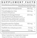 enhance (infiniwell) supplement facts