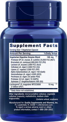 buy enhanced super digestive enzymes and probiotics (life extension)