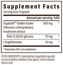 ergo+ l-ergothioneine capsules (real mushrooms) supplement facts