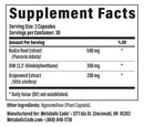 estrometab 2.0 metabolic code supplement facts