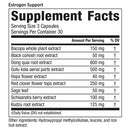 estrogen support (equilife) supplement facts