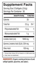 evening primrose oil barlean's supplement facts