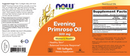 evening primrose oil 500 mg (now foods) label