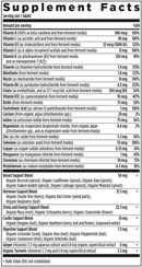 every woman's one daily 40+ (new chapter) supplement facts