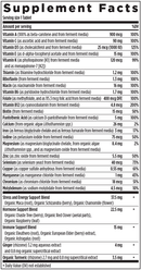 every woman's one daily (new chapter) supplement facts