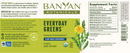 everyday greens tablets banyan botanicals label