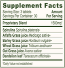 everyday greens tablets banyan botanicals supplement facts