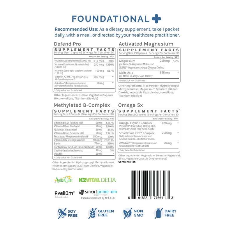 ExactPax Foundational (InfiniWell) label