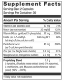 excitaplus neuroscience supplement facts