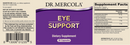 eye support dr. mercola label