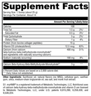 fit food lean collagen vanilla (xymogen) supplement facts