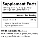 fodzyme home kit supplement facts