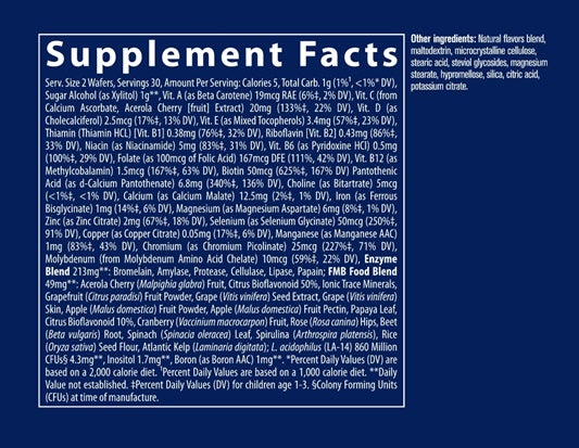 Feed My Brain for Children Supplement Facts Label