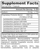 fem-dophilus advanced (jarrow formulas) supplement facts