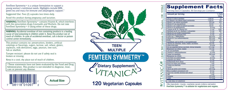 FemTeen Symmetry Vitanica products