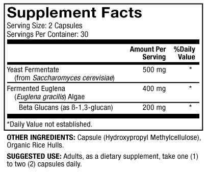 Fermented Beta Glucans (Dr. Mercola) supplement facts