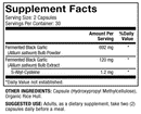 fermented black garlic dr. mercola supplement facts