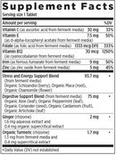 fermented iron complex (new chapter) supplement facts