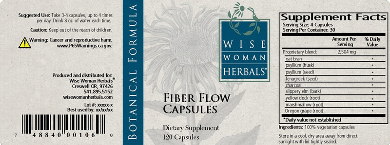 Fiber Flow Capsules Wise Woman Herbals products