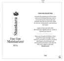 Fine Line Moisturizer Label