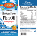 the very finest fish oil carlson labs label