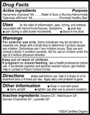 fissure organic cut care (forces of nature) drug facts