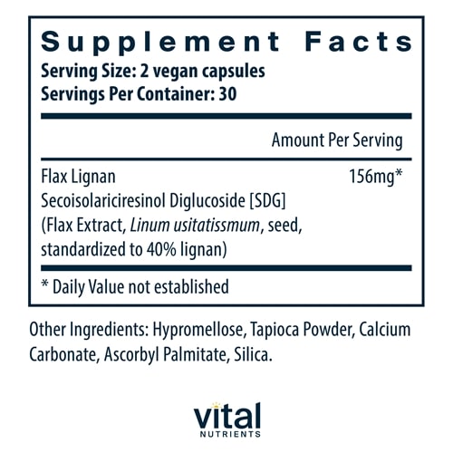 Flax Lignan Vital Nutrients supplements
