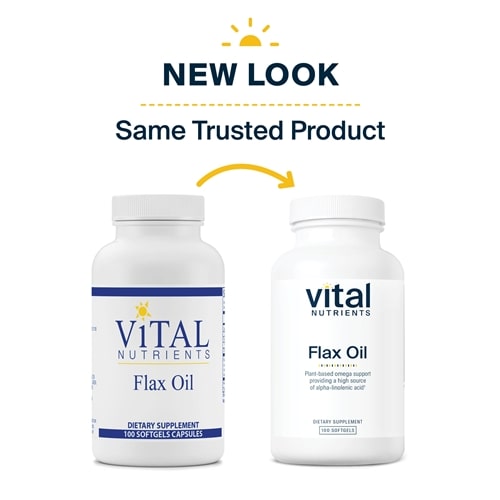 Flax Oil Vital Nutrients new look