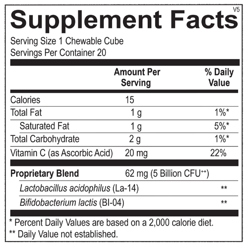 flora bites ortho molecular supplement facts