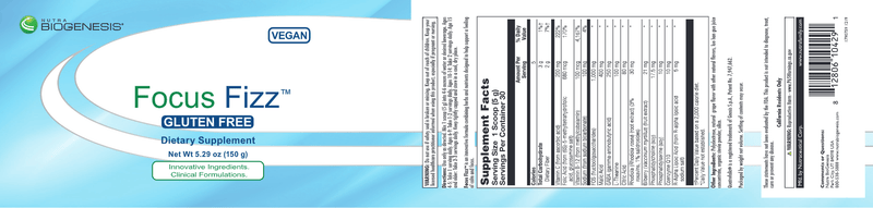 buy focus fizz gluten free (nutra biogenesis)