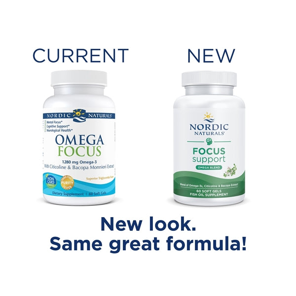 Focus Support (Omega Focus) (Nordic Naturals) New Look