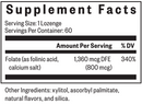 folinic acid lozenge seeking health supplement facts