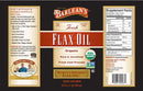 fresh flax oil (barlean's) label
