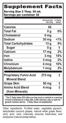 fulvic minerals grape buried treasure supplement facts