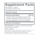 g.i. detox supplement facts